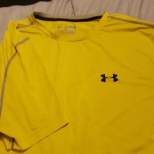 Bright Yellow underamor heatgear tshirt